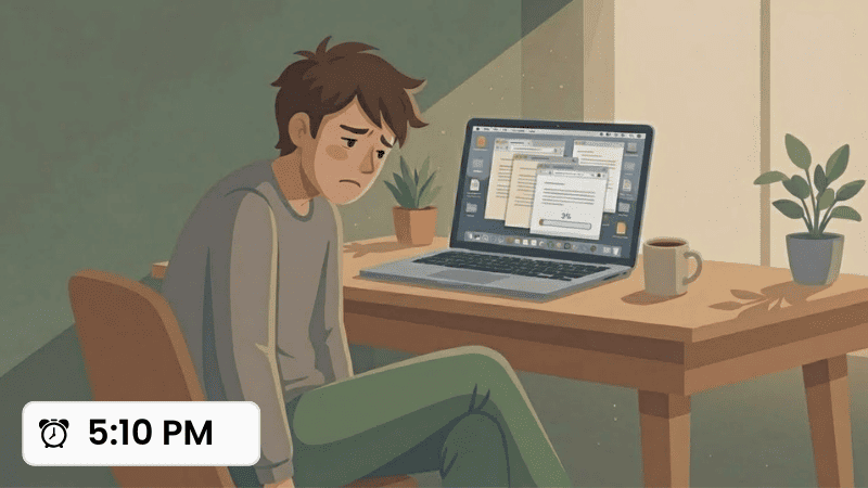 Feeling guilty at 5:10 PM