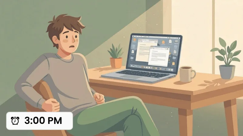 Frustrated at 3:00 PM